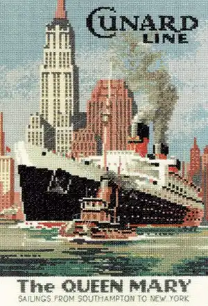 No Minimum Order The Queen Mary Cross Stitch Kit by Heritage Crafts