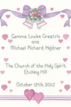 Authentic Wedding Sampler Cross Stitch Kit by Heritage Crafts