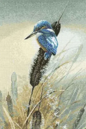 Little Fisher Cross Stitch Kit by Heritage Crafts Crafted