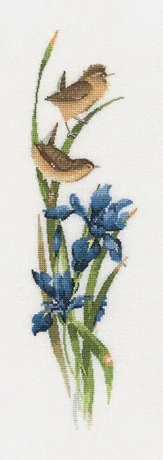 Rhapsody in Blue Cross Stitch Kit by Heritage Crafts In Demand