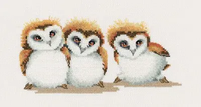 Three Little Maids Cross Stitch Kit by Heritage Crafts No Minimum Order