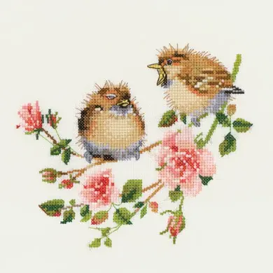 Order Now Rose Chick Chat Cross Stitch Kit by Heritage Crafts