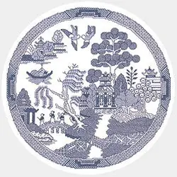 Sale The Willow Pattern Cross Stitch Kit by Heritage Crafts