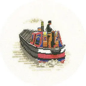 Traditional Narrow Boat Cross Stitch Kit by Heritage Crafts Price Drop