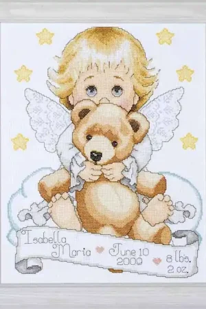 Angel Birth Sampler Cross Stitch Kit By Design Works In Demand