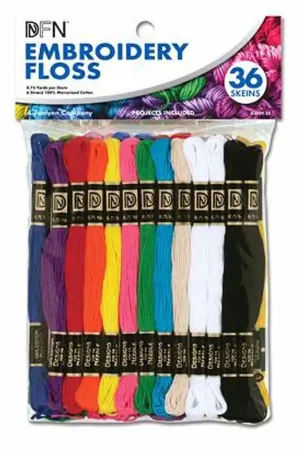 Primary Colours Stranded Cotton Pack by Janlynn Place Order