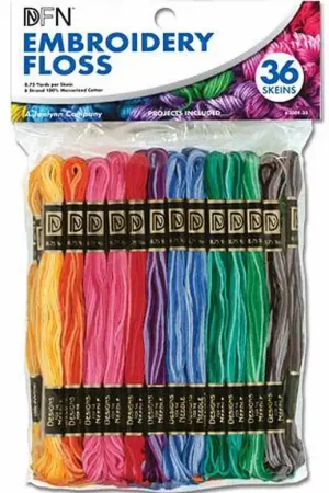 Variegated Colours Stranded Cotton Pack by Janlynn Markdown