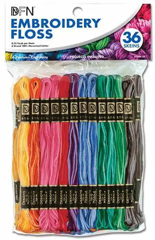 Variegated Colours Stranded Cotton Pack by Janlynn Markdown