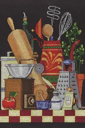 Kitchen Still Life Cross Stitch Kit by Janlynn Hassle-Free Returns
