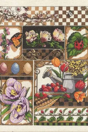 Trusted Brand Spring Montage Cross Stitch Kit by Janlynn