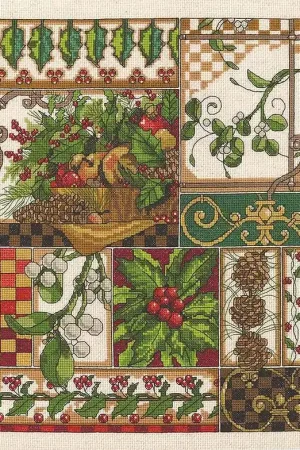 Winter Montage Cross Stitch Kit by Janlynn Next Day Delivery