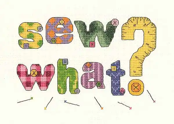 Express Delivery Sew What Sampler Cross Stitch Kit by Janlynn