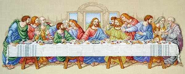 The Last Supper Cross Stitch Kit by Janlynn Save Now