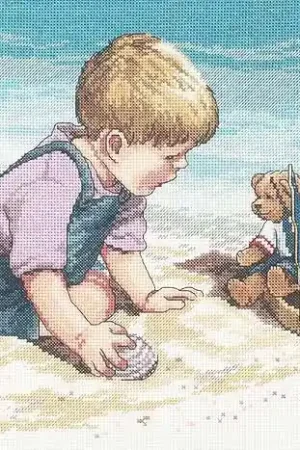 Seashore Fun Cross Stitch Kit by Janlynn One Day Deal