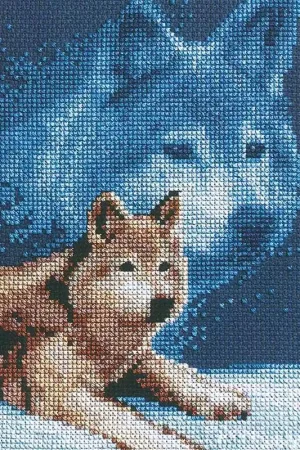 Wolf Cross Stitch Kit by Janlynn Buy Online
