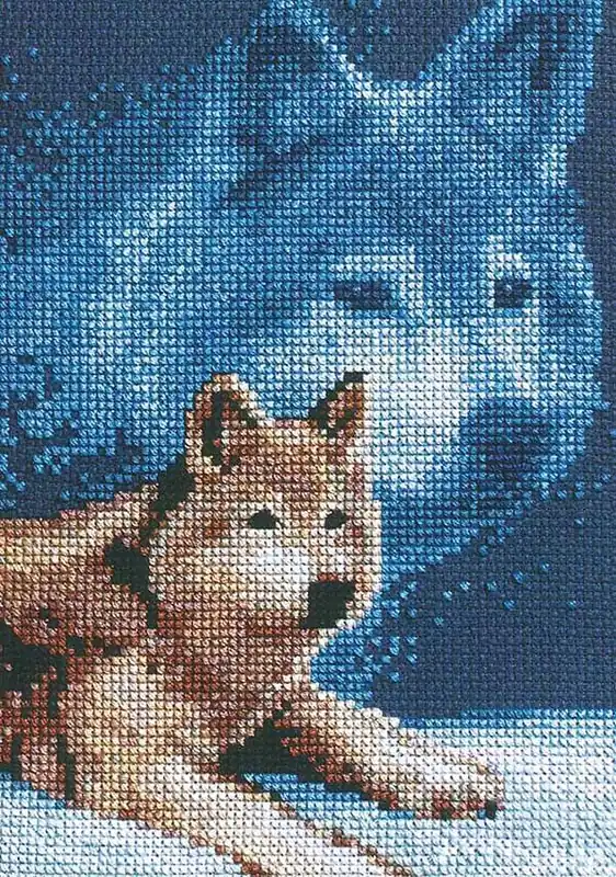 Wolf Cross Stitch Kit by Janlynn Buy Online