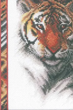 Tiger Cross Stitch Kit by Janlynn Low Price