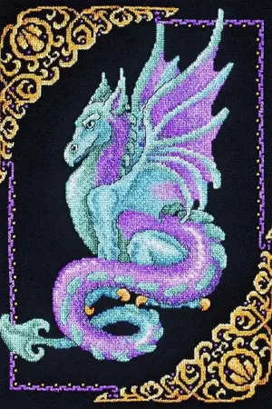 Mythical Dragon Cross Stitch Kit by Janlynn One Day Deal