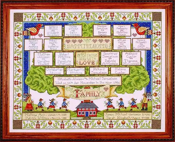 One Day Deal Family Tree Cross Stitch Kit by Design Works