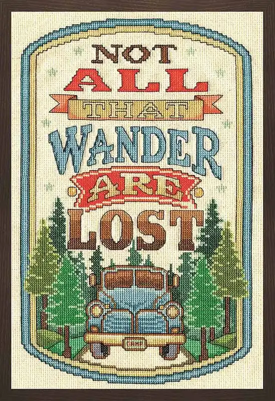 All that Wander Cross Stitch Kit by Design Works Factory Price