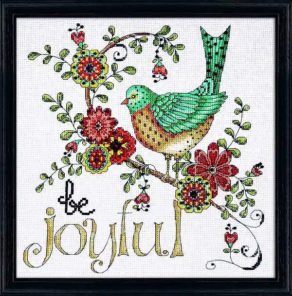 Price Drop Be Joyful Cross Stitch Kit by Design Works