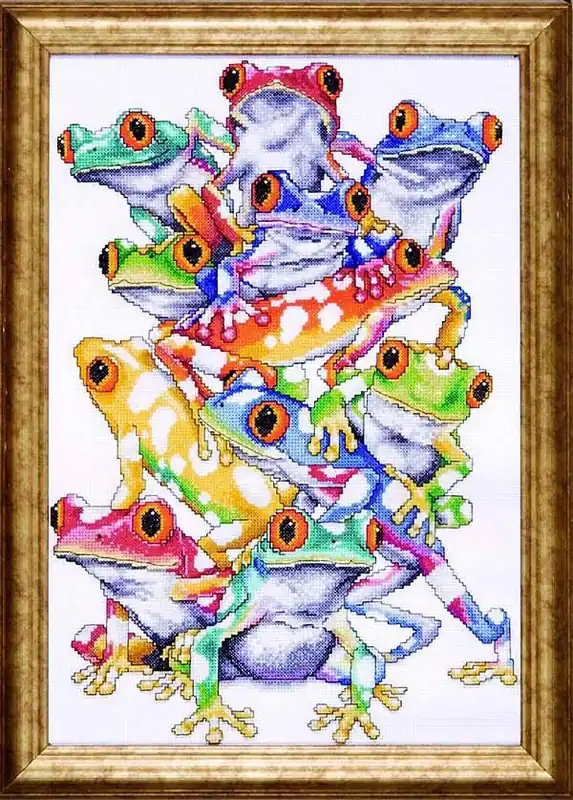 Frog Pile Cross Stitch Kit by Design Works Buy Direct