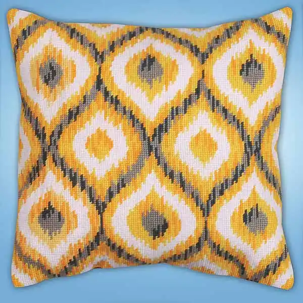 Next Day Delivery Yellow Ikat Tapestry Kit by Design Works