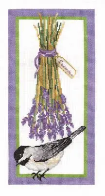 Floral Chickadee Cross Stitch Kit by Janlynn Worldwide Shipping
