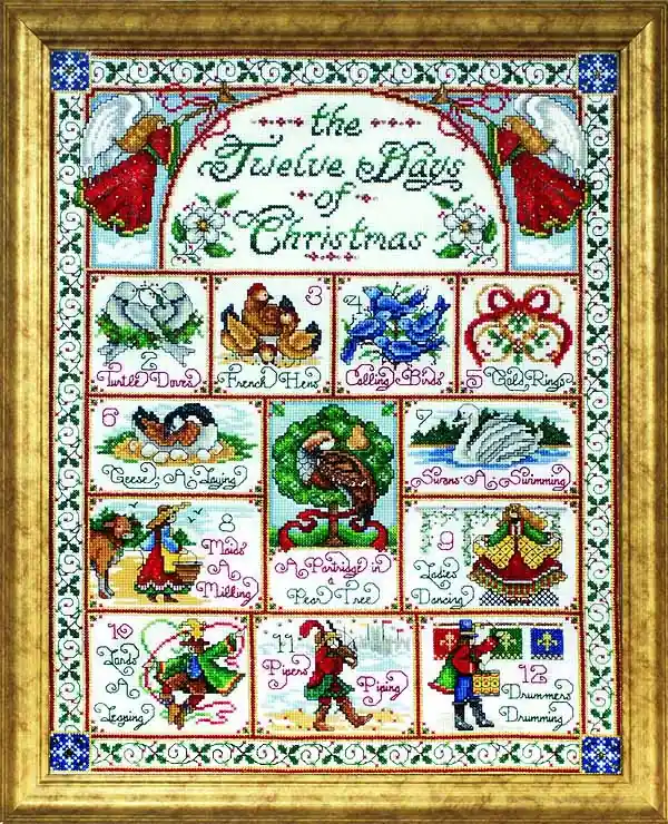 12 Days Of Christmas Cross Stitch Kit by Design Works Direct From Manufacturer