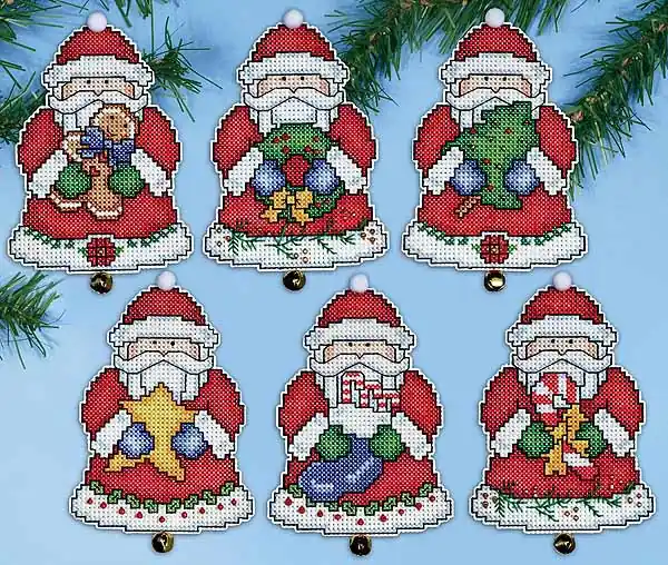 Bulk Order Santas Gifts Ornaments Cross Stitch Kit by Design Works