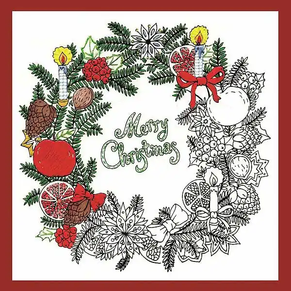 Christmas Wreath Zenbroidery by Design Works Buy Today