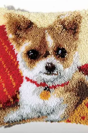 Best Choice Chihuahua Latch Hook Cushion Kit By Vervaco