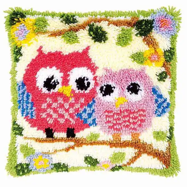 Owls Latch Hook Cushion Kit By Vervaco Best Choice