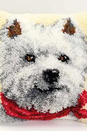 West Highland Terrier Latch Hook Cushion Kit By Vervaco Place Order