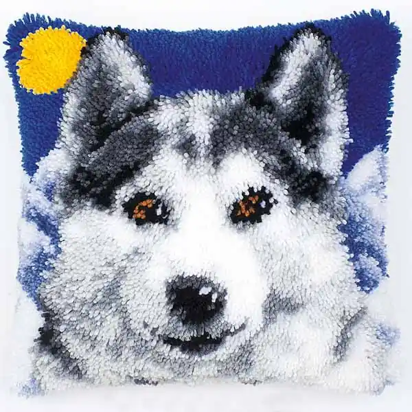 Wolf Latch Hook Cushion Kit By Vervaco Super Sale