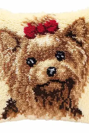 Wholesale Yorkshire Terrier Latch Hook Cushion Kit By Vervaco