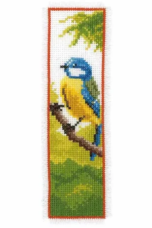 Blue Tit Bookmark Cross Stitch Kit By Vervaco Top Rated