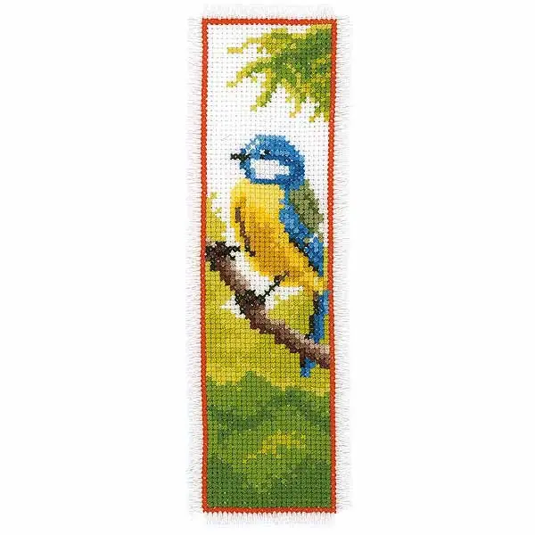Blue Tit Bookmark Cross Stitch Kit By Vervaco Top Rated