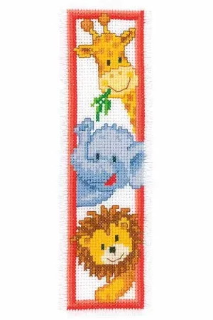 Buy Direct Zoo Animals Bookmark Cross Stitch Kit By Vervaco
