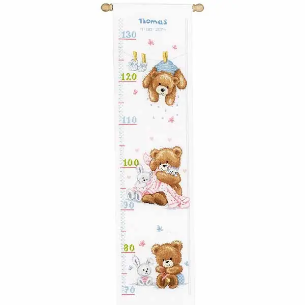 Lovely Bears Height Chart Cross Stitch Kit By Vervaco Don’t Miss Out
