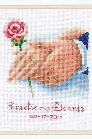 Rose Wedding Sampler Cross Stitch Kit By Vervaco Buy Direct