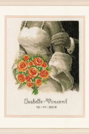 The Bouquet Wedding Sampler Cross Stitch Kit By Vervaco Modern