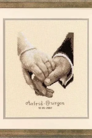 Best Seller Wedding Happiness Wedding Sampler Cross Stitch Kit By Vervaco