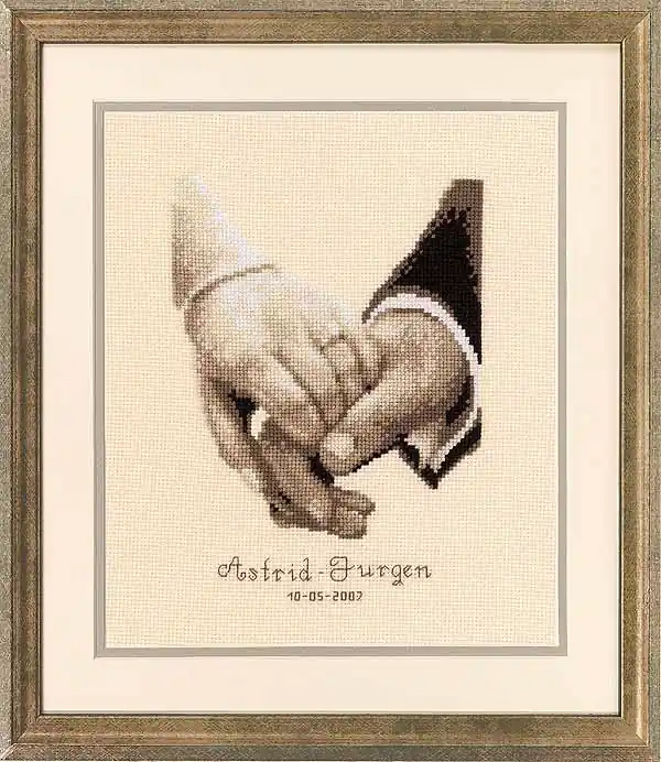 Best Seller Wedding Happiness Wedding Sampler Cross Stitch Kit By Vervaco