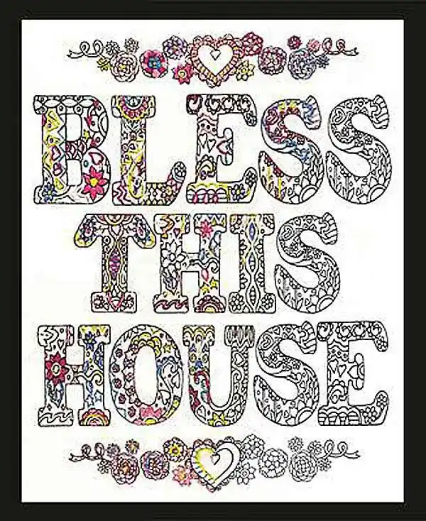 Bless this House Zenbroidery by Design Works Time-Limited