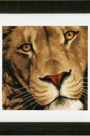 Super Sale King of Animals Cross Stitch Kit By Lanarte