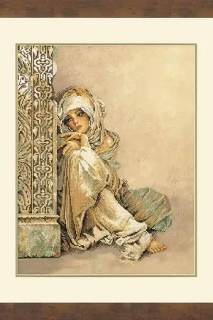 Arabian Woman Cross Stitch Kit By Lanarte Secure Checkout