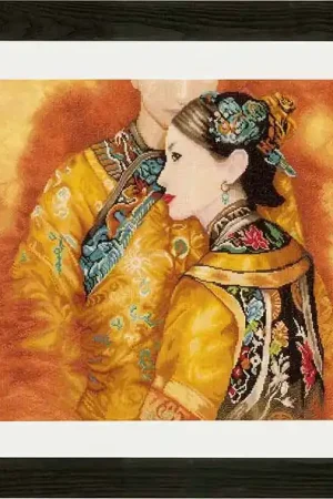 Today Only Asian Couple Cross Stitch Kit By Lanarte