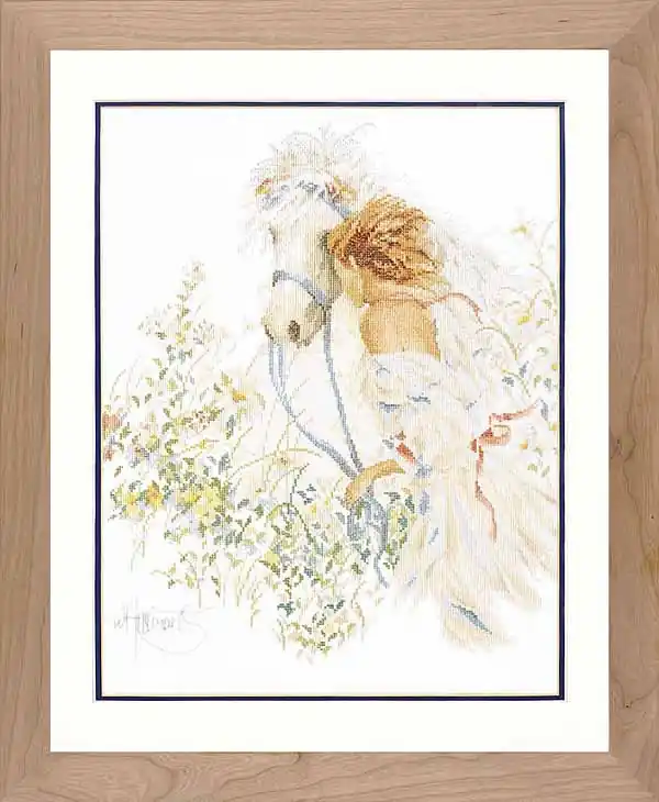 Instant Buy Horse and Flowers Cross Stitch Kit By Lanarte