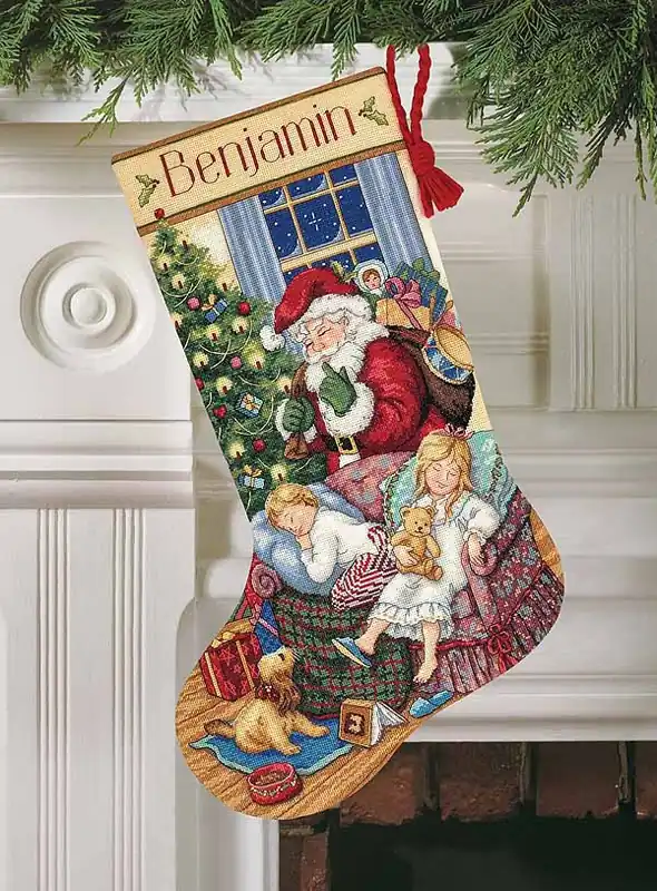 New Release Sweet Dreams Christmas Stocking Cross Stitch Kit by Dimensions